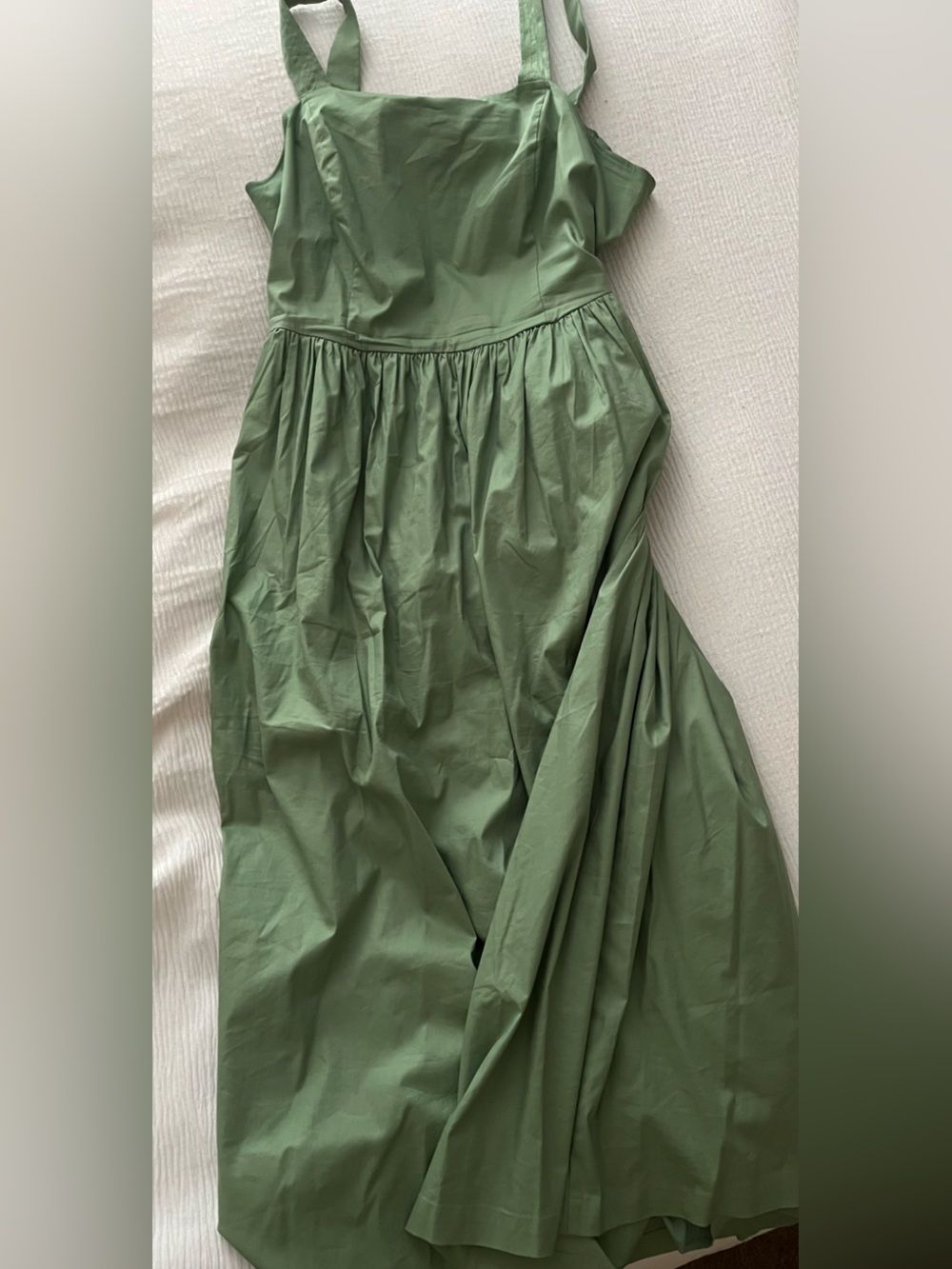 Lane Bryant Green Pleated Waist Dress